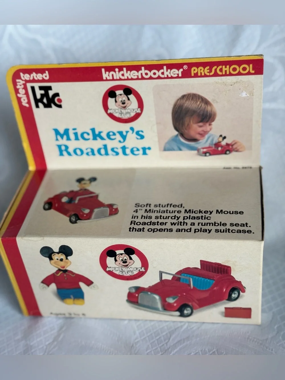 Vintage Knickerbocker Mickey’s Roadster • Sealed Mickey Mouse Club 9975